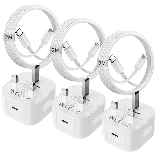 iPhone USB C Fast Charger [Apple MFi Certified] 3Pack 20W PD iPhone Charger USB C Plug with 6FT Fast Charging Cable for iPhone 14/13/12/11 Pro/Pro Max/XS Max/XS/XR/X/SE 2022/8