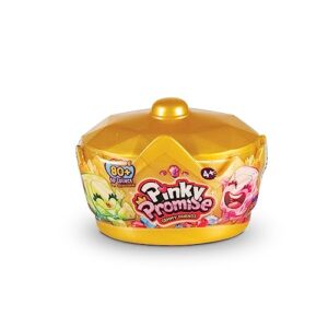 BANDAI TH00001 Pinky Promise Surprise Crown Set Blind Box Contains 2 Collectable Gemmy Friends and A Ring for Kids | Mix and Match Gems and Jewellery for Customisable Wearable Fun for Girls