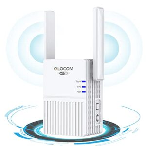 QLOCOM 2023 Newest WiFi Extender Booster 300Mbps WiFi Repeater 2.4GHz Wireless Repeater WiFi Booster for Home