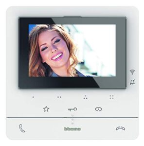Bticino 344932 Video House Station Class 100X16E with WiFi Connection 7 Inch Touchscreen for Extension for a Two Family House White
