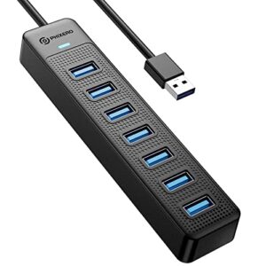 7-Port USB Hub with USB C Power Port