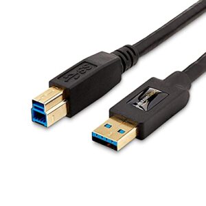 Amazon Basics 3.0 Cable USB-A Male to USB-B Male Adapter Cord
