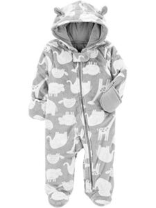 Simple Joys by Carter's Baby Girls' Fleece Footed Jumpsuit Pram
