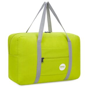 Cabin Bag 45x36x20 for Easyjet Airlines Underseat Travel Bag Water-Resistant Holdall Bag Hand Luggage Bag by WANDF (Fluorescent Green 25L)