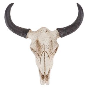 IMIKEYA Bull Head Skull Wall Hanging Art Southwestern Cow Steer Skull Nordic Style Wall Hanging Artwork Ornament Room Wall Decoratio