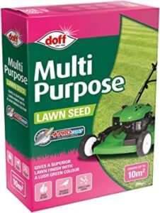 Fast Growing Lawn Grass Seed Rapid Quick Growth New lawns or Patch & Repair Super Patch Grass Seed Gardening Thicken Lawns Burnt Dry Lawns Fresh (250g Multipurpose Lawn Seed)