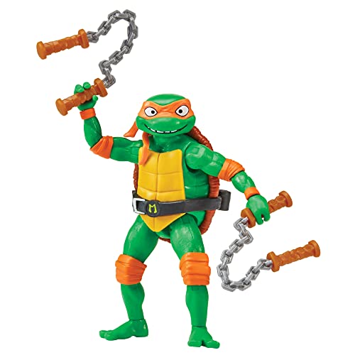 Teenage Mutant Ninja Turtles 83283CO Michaelangelo Mutant Mayhem 4.25-Inch Michelangelo Basic Action Figure. Ideal Present for Boys 4 to 7 Years and TMNT Fans