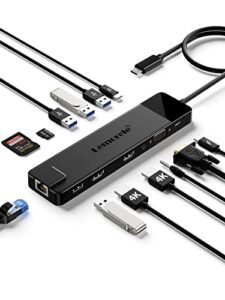 Lemorele 13 in 1 USB C Docking Station Dual Monitor