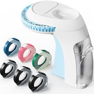 Vixic Omega Home Embossing Label Maker Machine with 6 Rolls