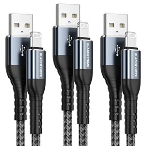 BLACKSYNCZE iPhone Charger Cable 3Pack 2M/6.6FT