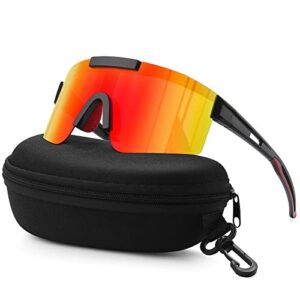 konqkin Cycling Glasses-Sports-Sunglasses-Mens-Womens-Polarised Sun Glasses UV400 Protection Ski Goggles Outdoor Bicycle Motorbike Driving Fishing Hiking Include 30 Colors