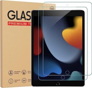 KKTECH 2-Pack Tempered Glass Screen Protector for iPad 9th/8th/7th Generation