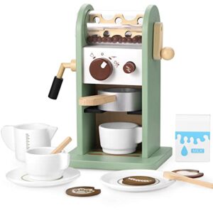 GAGAKU Wooden Coffee Machine Playset with Grinder