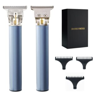 BarberBoss Beard Trimmer and Stubble Trimmer Hair Clipper for Men - Cordless Electric Clippers with T-Blade Trimmer