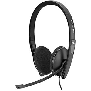 Sennheiser PC 5.2 Chat - Stylish On-Ear Multi-Platform Headset with Adjustable Noise-Cancelling Microphone - for Internet Telephony and E-Learners - Laptop