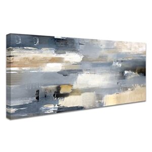 Stretched Wooden Framed Canvas Painting Wall Art Poster Abstract Canvas Print Picture Morden Wall Artwork Painting on Canvas Restaurant Living Room Bedroom Decoration Ready To Hang 50x120cm/20x48 inch