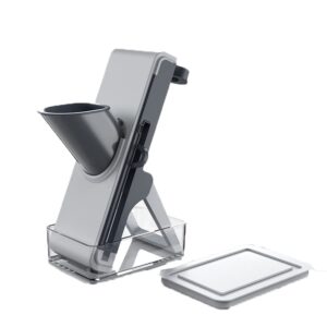 Mandolines Vegetable Slicer Safe and Anti -Slip Adjustable Vegetable Chopper Potato Slicer Multifunctional Vegetable Cutter Kitchen Tools & Gadgets Veg Salad Chopper (Blue)