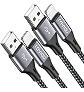 RAVIAD iPhone Charger Cable, iPhone Cable [3Pack 2M, MFi Certified] iPhone Charger Nylon Braided ...