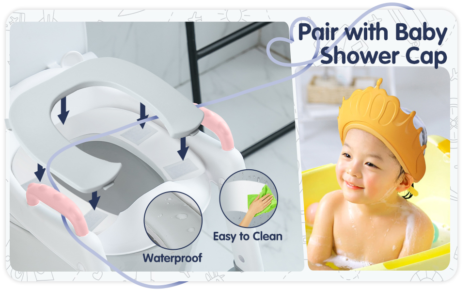 Potty Training Toilet Seat with Ladder for Toddler