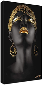 black wall decor canvas print