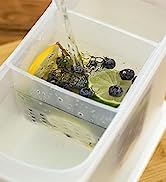 Fruit Infusing Water Dispenser Container with Tap 3.5L - By Bar Amigos Plastic PETG Travel Deskto...