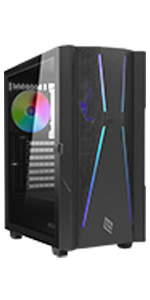 case computer gaming tower atx argb fan ulliminating mesh cooling