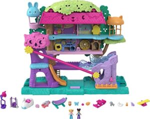 Polly Pocket Doll House with 2 Micro Dolls and Accessories