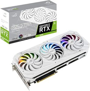 ASUS NVIDIA GeForce RTX 3090 24GB ROG Strix White OC Edition Ampere Graphics Card