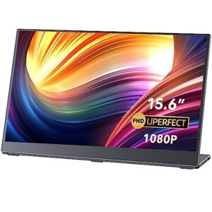 UPERFECT Portable Monitor 1080P - 15.6 Inch FHD IPS Monitor Screen with 178° Viewing Angle/200Nits/60Hz