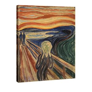 Wieco Art the Scream by Edward Munch Famous Paintings Reproduction Abstract Canvas Prints Artwork for Wall Decor Modern Canvas Wall Art for Home & office Decoration MUNCH-0001-304