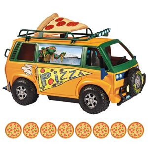 Teenage Mutant Ninja Turtles 83468CO Mutant Mayhem Pizza Fire Delivery Van. Ideal Present for Boys 4 to 7 Years and TMNT Fans