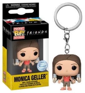 Funko POP! Keychain: Friends - Monica Geller With Braids - Collectable Vinyl Mini Figure Novelty Keyring - Stocking Filler - Gift Idea - Official Merchandise - TV Fans - Minifigure