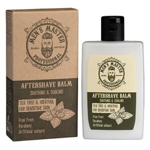 Soothing Aftershave Balm for Sensitive Skin"Tea tree and Menthol" Cosmetics for Men