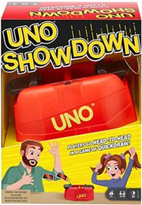 Mattel Games ​UNO Showdown Quick Draw Family Card Game with 112 Cards & UNO Showdown Unit for Ages 7 Years Old & Up