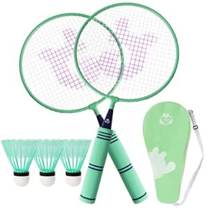 QKTYB 1 Pairs Badminton Set for Kids Badminton Racket for Children Alloy Lightweight Children Badminton Racquet for Child