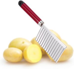 Crinkle Cutter Multifunction Potato Wavy Edged Cutter Stainless Steel Fruit Vegetable Cutting Cooking Tool Accessories