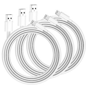 3 Pack Apple MFi Certified iPhone Charger 3m
