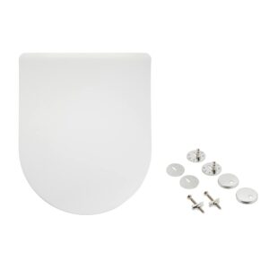 Amazon Basics D-Shaped Urea Toilet Seat