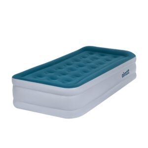 airzzZ Slumber Plus Air Bed - High Raise Flocked Non Slip Mattress - Quick Self Inflation & Deflation - Inbuilt Pump - Camping