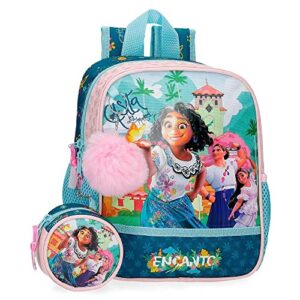 Disney Encanto Casita Los Madrigal Adaptable Preschool Backpack Multicoloured 21 x 25 x 10 cm Microfibre 5.25L