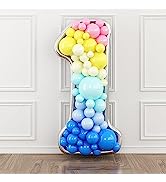40th Brithday Decoration, Rose Gold 40th Birthday Inflatable Selfie Photo Booth Frame with 40th B...