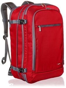 Amazon Basics Carry-On Travel Backpack with Carrying Handle and Shoulder Strap