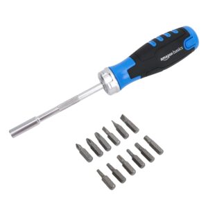 Amazon Basics DS-CJAMZ2010 12 Piece in 1 Magnetic Ratchet Screwdriver