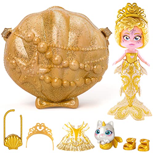 KOOKYLOOS - 1 doll 3 unique expressions! JEWEL Mermaid doll with 1 shell-bag