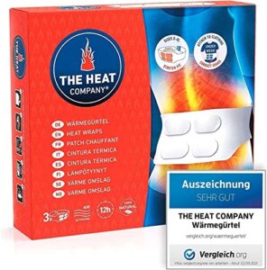 THE HEAT COMPANY Heat Wraps - 3 Pieces - EXTRA WARM - 12 Hours Pleasant Warmth