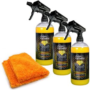 Pure Definition Ceramic Detailer Car Wax Gloss Spray Sealant Coating Vehicle Water Beading (3 x 500ml)