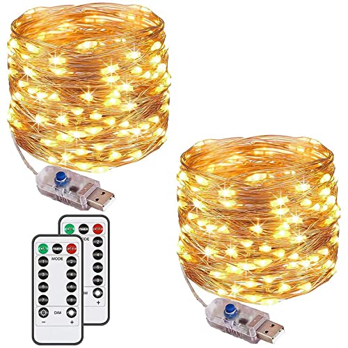 [2 Pack] Fairy String Lights