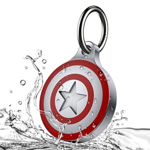 SPIDERCASE for Aluminum Metal AirTag Holder for Apple Airtags Keyring Waterproof