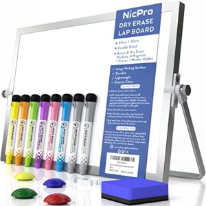Nicpro Dry Erase Mini Whiteboard A3
