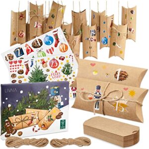 DIY Advent Calendar Kit: Beautiful Craft Advent Calendar 2022 with 24 Boxes